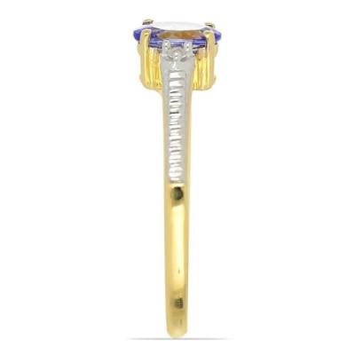 BUY STERLING SILVER TANZANITE GEMSTONE CLASSIC RING